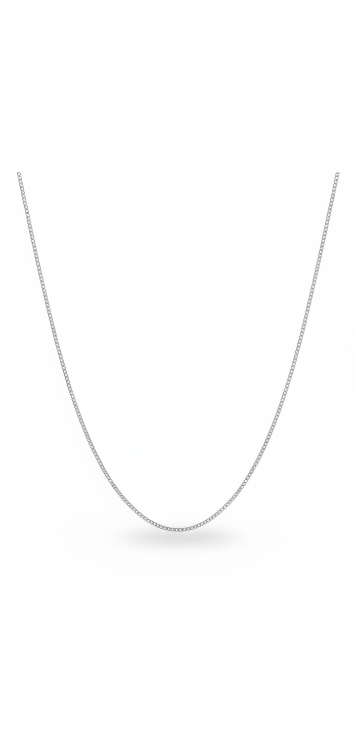 Chaîne gourmette fine – Acier inoxydable